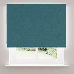 Dunelm Luna Teal Blackout Roller Blind 10 Dunelm Luna Teal Blackout Roller Blind -Dunelm Shop 30754379 alt02
