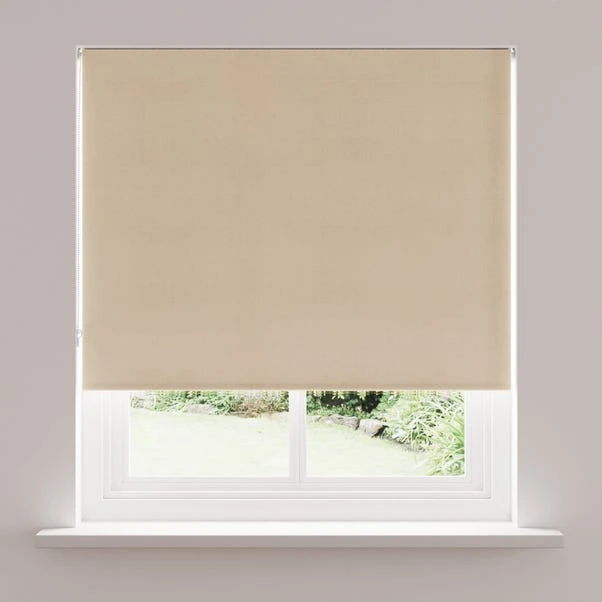 Dunelm Marlie Natural Recycled Blackout Roller Blind 3 Dunelm Marlie Natural Recycled Blackout Roller Blind