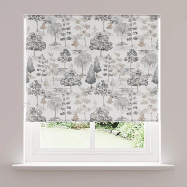 Dunelm Watercolour Trees Natural Blackout Roller Blind 2 Dunelm Watercolour Trees Natural Blackout Roller Blind