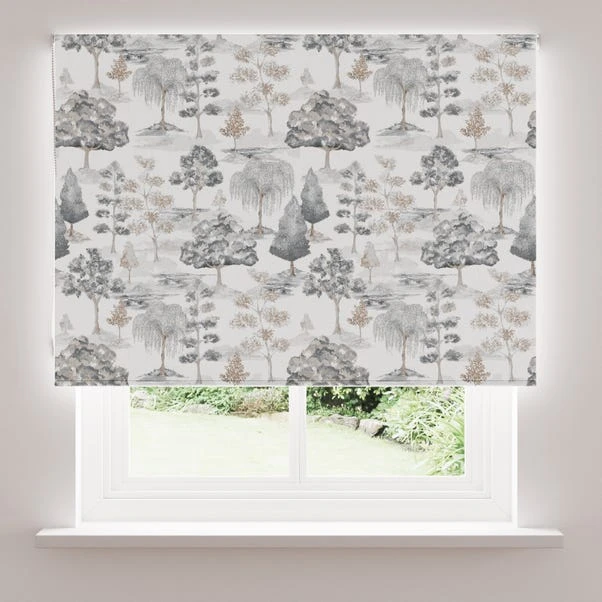Dunelm Watercolour Trees Natural Blackout Roller Blind 4 Dunelm Watercolour Trees Natural Blackout Roller Blind - Image 3
