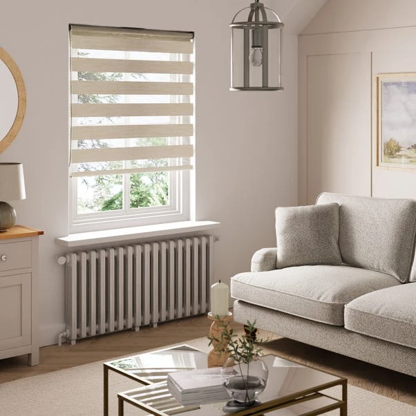 Dunelm Stria Day And Night Natural Roller Blind 4 Dunelm Stria Day And Night Natural Roller Blind - Image 2