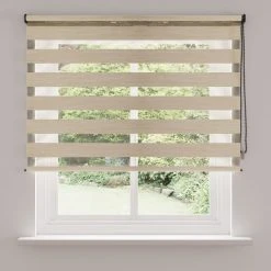 Dunelm Stria Day And Night Natural Roller Blind 10 Dunelm Stria Day And Night Natural Roller Blind -Dunelm Shop 30754455 alt02