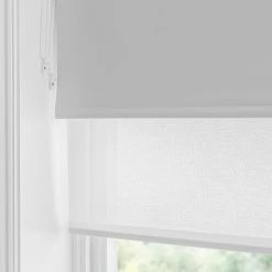 Dunelm Sheer Dove Grey Blackout Double Roller Blind -Dunelm Shop 30754474 alt04