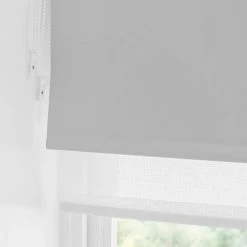 Dunelm Sheer Dove Grey Blackout Double Roller Blind -Dunelm Shop 30754474 alt05