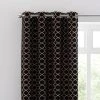 Luxury Collection Chenille Ogee Black Eyelet Curtains 1 Luxury Collection Chenille Ogee Black Eyelet Curtains -Dunelm Shop 30754600