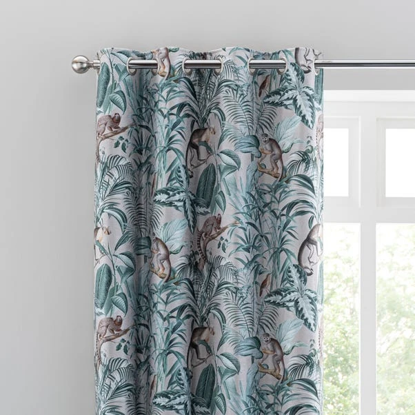 Luxury Collection Jungle Luxe Natural Eyelet Curtains 3 Luxury Collection Jungle Luxe Natural Eyelet Curtains