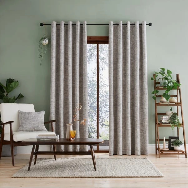Dunelm Doha Natural Eyelet Curtains 4 Dunelm Doha Natural Eyelet Curtains - Image 2