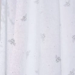 Dunelm Printed Bees White Slot Top Voile Panel 9 Dunelm Printed Bees White Slot Top Voile Panel -Dunelm Shop 30754757 alt02