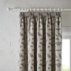 Natural History Museum Nature's Study Natural Pencil Pleat Curtains