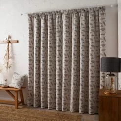 Natural History Museum Nature's Study Natural Pencil Pleat Curtains 11 Natural History Museum Nature's Study Natural Pencil Pleat Curtains -Dunelm Shop 30754794 alt04