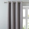 Dunelm Luna Brushed Mid Grey Blackout Eyelet Curtains -Dunelm Shop 30755008
