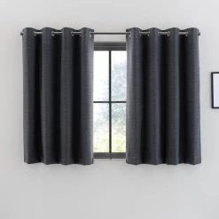 Dunelm Zodiac Charcoal Blackout Eyelet Curtains 12 Dunelm Zodiac Charcoal Blackout Eyelet Curtains -Dunelm Shop 30755061 alt05