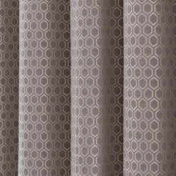 Dunelm Chenille Hive Chateau Grey Eyelet Curtains -Dunelm Shop 30755129 alt02