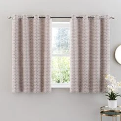 Dunelm Chenille Hive Chateau Grey Eyelet Curtains -Dunelm Shop 30755129 alt05