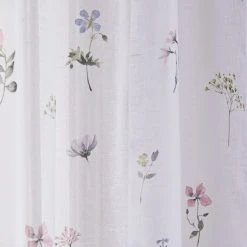 Dunelm Pressed Floral Slot Top Voile 7 Dunelm Pressed Floral Slot Top Voile -Dunelm Shop 30755390 alt02