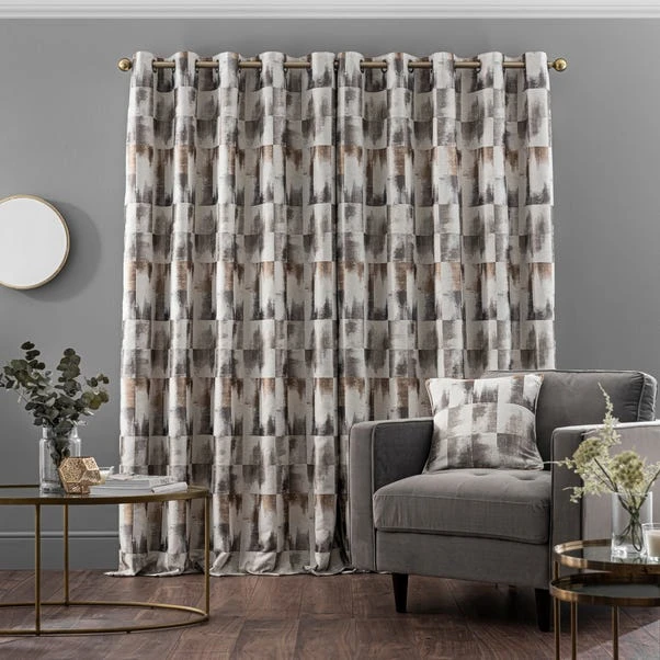 Dunelm Belgravia Silver Eyelet Curtains 6 Dunelm Belgravia Silver Eyelet Curtains - Image 4