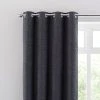 Dunelm Textured Chenille Graphite Eyelet Curtains 1 Dunelm Textured Chenille Graphite Eyelet Curtains -Dunelm Shop 30755473