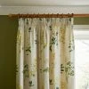 Natural History Museum Marsh Botanical Ochre Pencil Pleat Curtains 1 Natural History Museum Marsh Botanical Ochre Pencil Pleat Curtains -Dunelm Shop 30755549