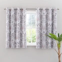 Dunelm Havisham Grey Eyelet Curtains 12 Dunelm Havisham Grey Eyelet Curtains -Dunelm Shop 30755599 alt05