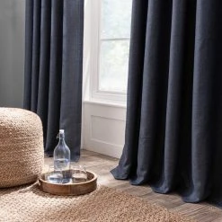 Dunelm Paris Recycled Navy Eyelet Curtains 11 Dunelm Paris Recycled Navy Eyelet Curtains -Dunelm Shop 30756161 alt03