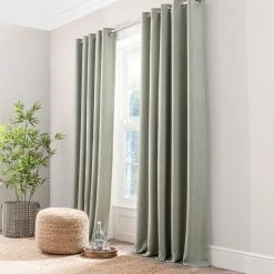 Dunelm Paris Recycled Sage Eyelet Curtains 9 Dunelm Paris Recycled Sage Eyelet Curtains -Dunelm Shop 30756170 alt01
