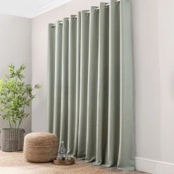 Dunelm Paris Recycled Sage Eyelet Curtains 12 Dunelm Paris Recycled Sage Eyelet Curtains -Dunelm Shop 30756170 alt04