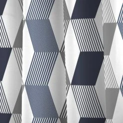 Fusion Magna Navy Eyelet Curtains 8 Fusion Magna Navy Eyelet Curtains -Dunelm Shop 30756691 alt02