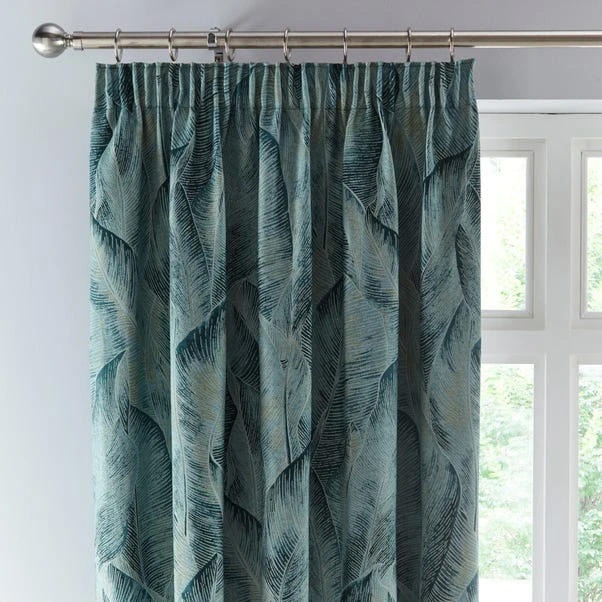 Dunelm Malawi Green Pencil Pleat Curtains 3 Dunelm Malawi Green Pencil Pleat Curtains
