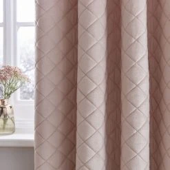 Catherine Lansfield So Soft Luxe Velvet Blush Thermal Eyelet Curtains 8 Catherine Lansfield So Soft Luxe Velvet Blush Thermal Eyelet Curtains -Dunelm Shop 30758512 alt02