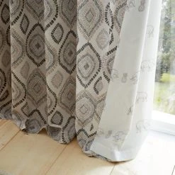 Pineapple Elephant Ziri Natural Eyelet Curtains 10 Pineapple Elephant Ziri Natural Eyelet Curtains -Dunelm Shop 30758573 alt06