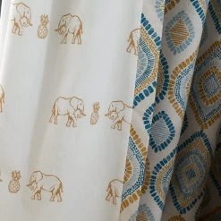 Pineapple Elephant Ziri Teal Eyelet Curtains 12 Pineapple Elephant Ziri Teal Eyelet Curtains -Dunelm Shop 30758579 alt06