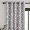 Catherine Lansfield Geo Textured Diamond Grey Eyelet Curtains 1 Catherine Lansfield Geo Textured Diamond Grey Eyelet Curtains -Dunelm Shop 30758599