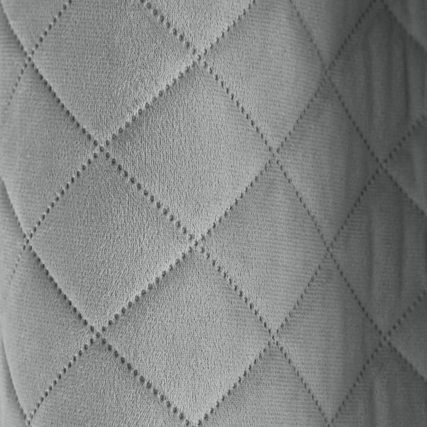 Catherine Lansfield So Soft Luxe Velvet Silver Thermal Eyelet Curtains 5 Catherine Lansfield So Soft Luxe Velvet Silver Thermal Eyelet Curtains - Image 3