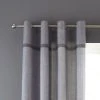 Catherine Lansfield Melville Woven Texture Grey Eyelet Curtains 2 Catherine Lansfield Melville Woven Texture Grey Eyelet Curtains -Dunelm Shop 30758630