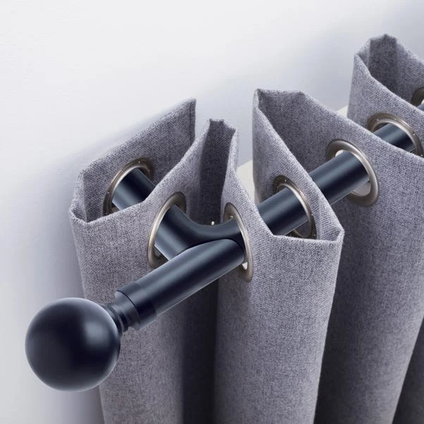 Dunelm Ashton Room Darkening Extendable Eyelet Curtain Pole 25/28mm 3 Dunelm Ashton Room Darkening Extendable Eyelet Curtain Pole 25/28mm