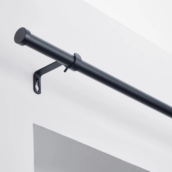 Dunelm Trinity Satin Steel Extendable Curtain Pole Dia. 16/19mm 3 Dunelm Trinity Satin Steel Extendable Curtain Pole Dia. 16/19mm