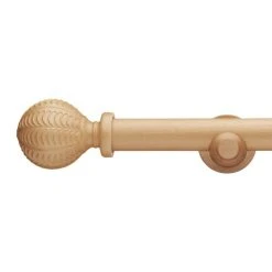 Dunelm Pretty Boho 28mm Fixed Wooden Curtain Pole 8 Dunelm Pretty Boho 28mm Fixed Wooden Curtain Pole -Dunelm Shop 30758710 alt01