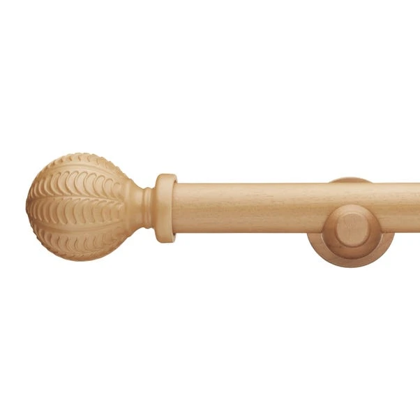 Dunelm Pretty Boho 28mm Fixed Wooden Curtain Pole 4 Dunelm Pretty Boho 28mm Fixed Wooden Curtain Pole - Image 2