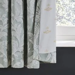 Dorma Florence Dusky Green Blackout Eyelet Curtains 9 Dorma Florence Dusky Green Blackout Eyelet Curtains -Dunelm Shop 30764025 alt06