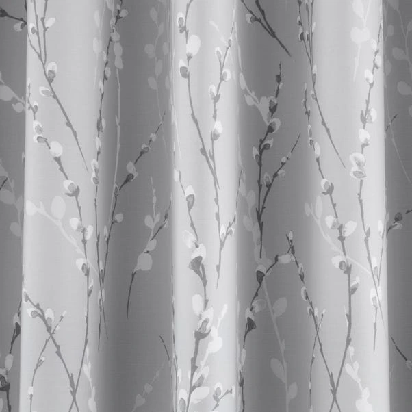 Dunelm Belle Grey Blackout Eyelet Curtains 5 Dunelm Belle Grey Blackout Eyelet Curtains - Image 3