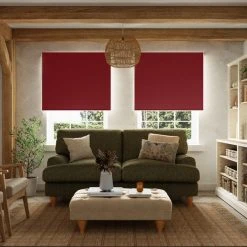 Dunelm Red Blackout Roller Blind
