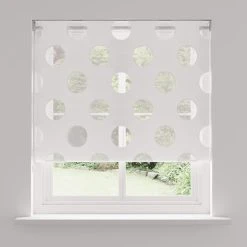 Dunelm Spotty Day And Night White Roller Blind 11 Dunelm Spotty Day And Night White Roller Blind -Dunelm Shop 30767463 alt04