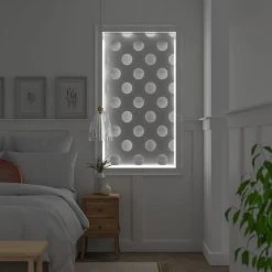 Dunelm Spotty Day And Night White Roller Blind 13 Dunelm Spotty Day And Night White Roller Blind -Dunelm Shop 30767463 alt09