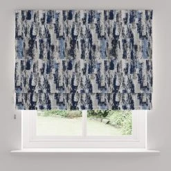 Dunelm Abstract Global Blue Roman Blind 11 Dunelm Abstract Global Blue Roman Blind -Dunelm Shop 30767508 alt05