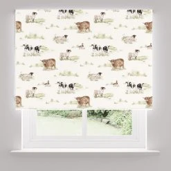 Dunelm Highland Cow Natural Daylight Roller Blind -Dunelm Shop 30767538 alt05