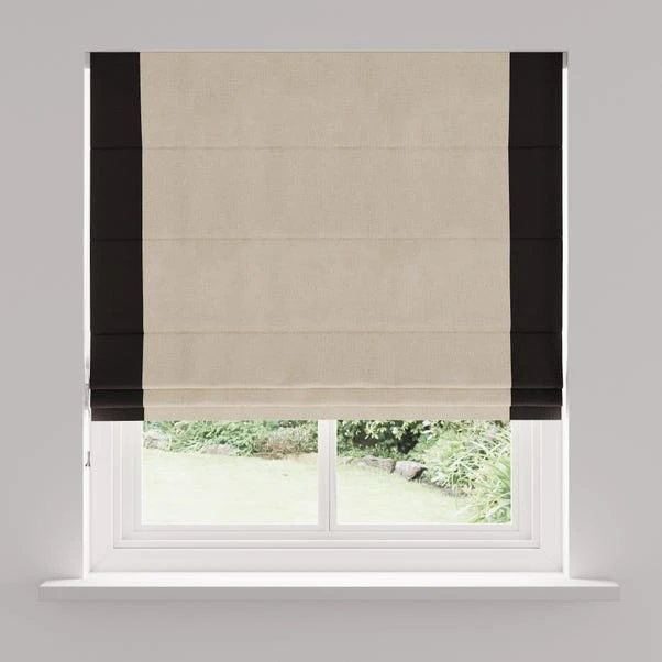 Dunelm Luna Bordered Natural And Black Roman Blind 5 Dunelm Luna Bordered Natural And Black Roman Blind - Image 4