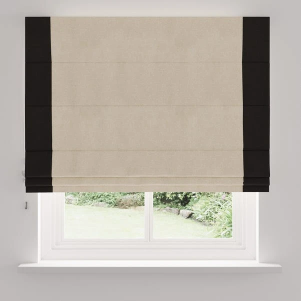 Dunelm Luna Bordered Natural And Black Roman Blind 6 Dunelm Luna Bordered Natural And Black Roman Blind - Image 5