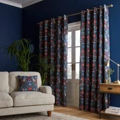Dunelm Ruskin Navy Eyelet Curtains 9 Dunelm Ruskin Navy Eyelet Curtains -Dunelm Shop 30768016 alt01