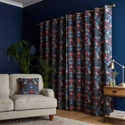 Dunelm Ruskin Navy Eyelet Curtains 11 Dunelm Ruskin Navy Eyelet Curtains -Dunelm Shop 30768016 alt04