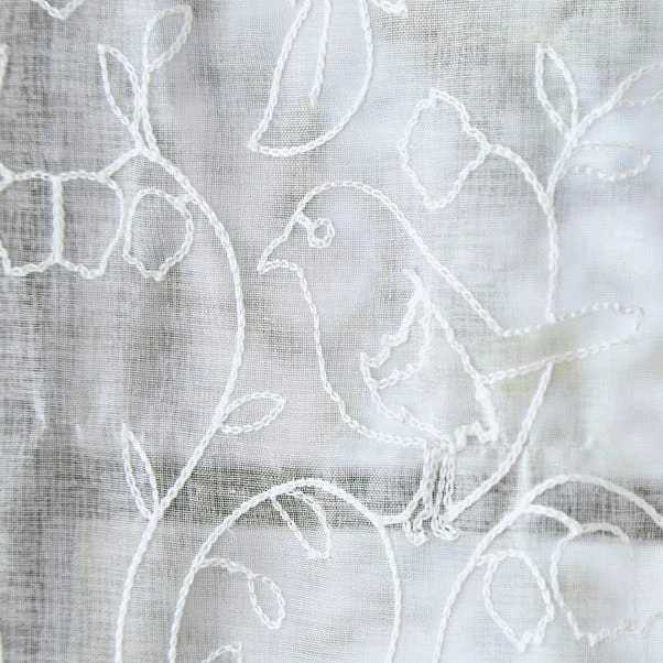 Dunelm Ruskin Embroidery Slot Top Voile 5 Dunelm Ruskin Embroidery Slot Top Voile - Image 3